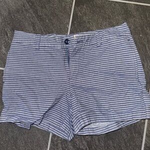 4/$20 GAP Women's Blue and White Striped Shorts